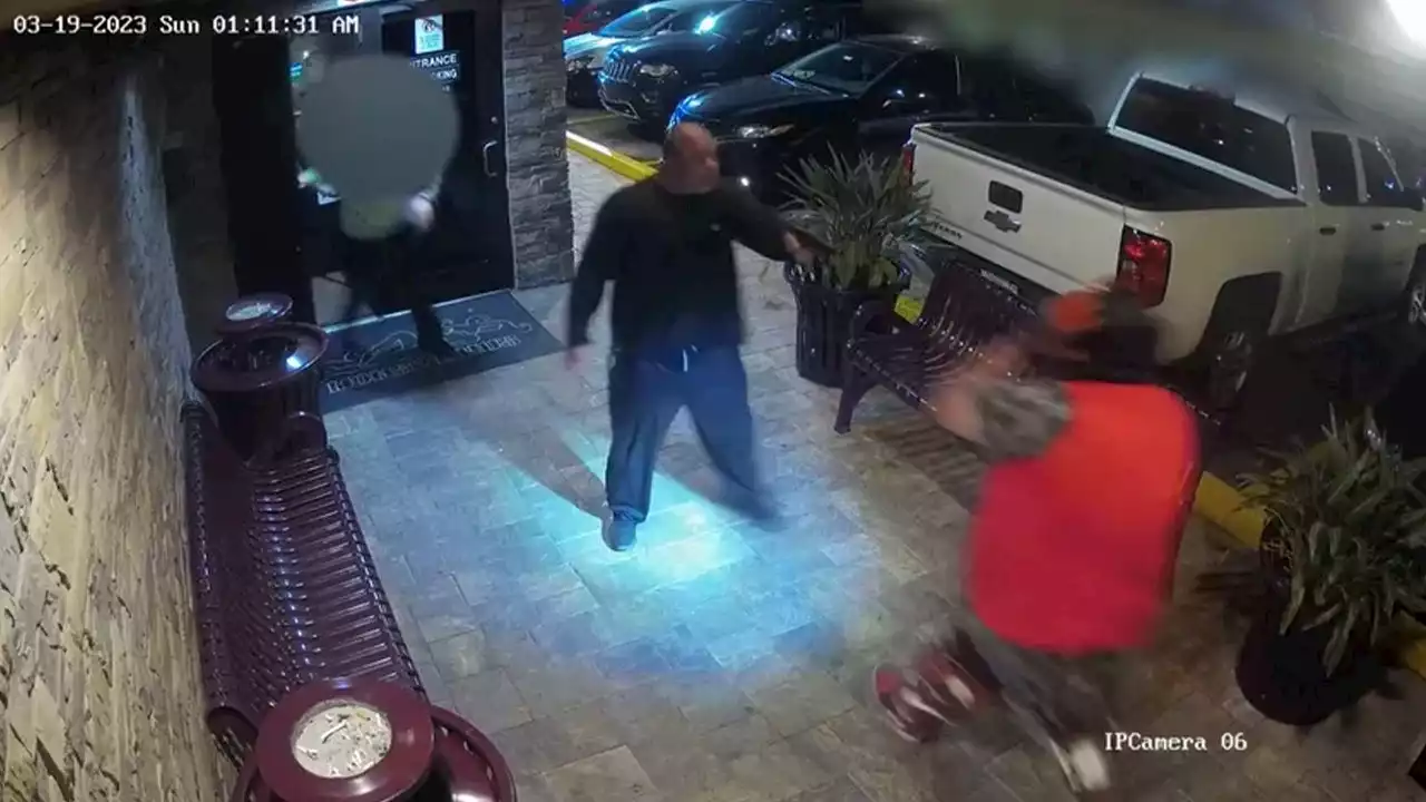 Armed Florida man in devil mask stopped by 'heroic' strip club security guards: video