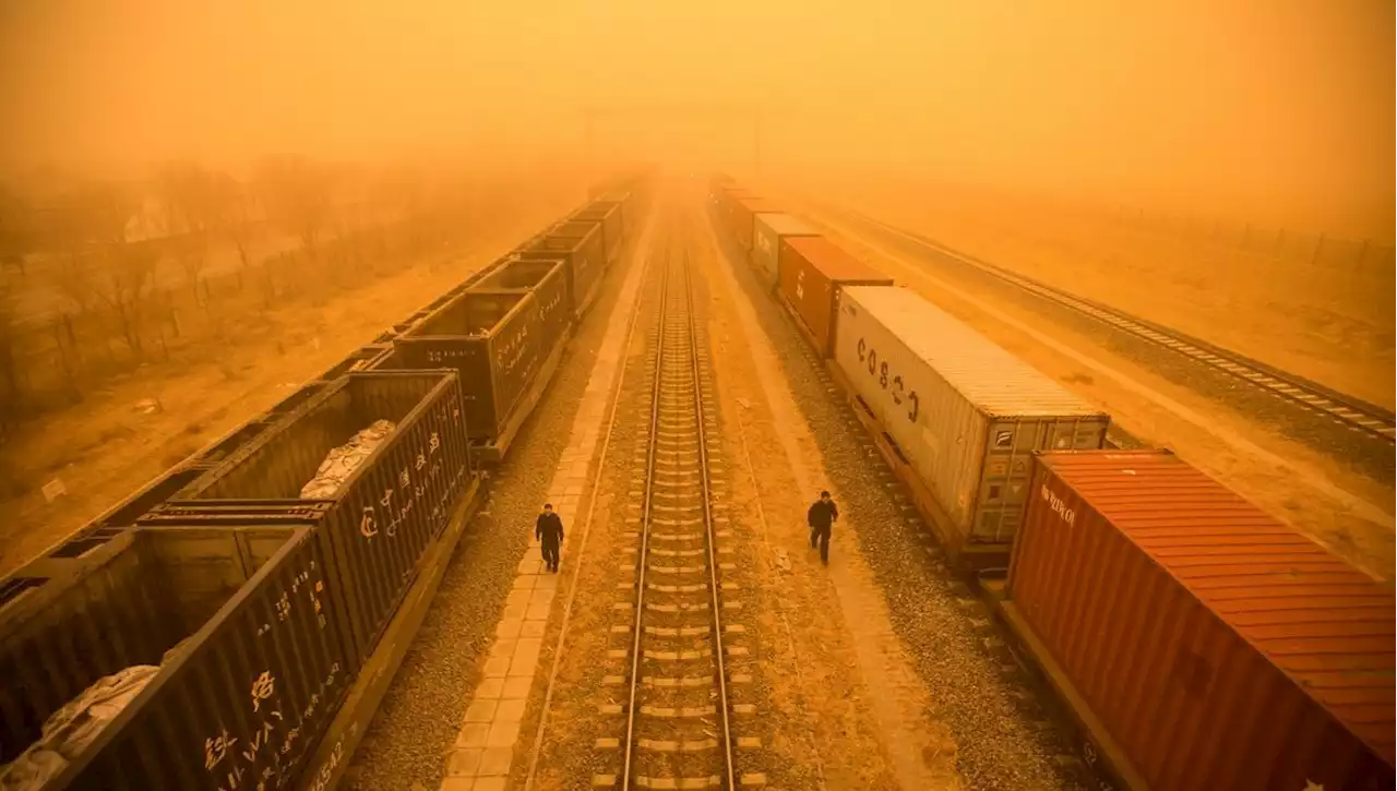 Les images impressionnantes d'une tempête de sable à Pékin