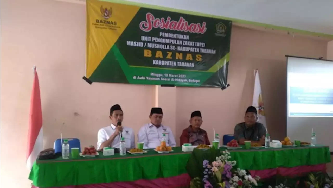 Bangun Kesadaran Berzakat, Baznas Provinsi Bali Bentuk UPZ di Lingkungan Masjid/Mushalla se-Tabanan