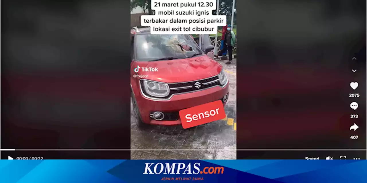 Suzuki Ignis Terbakar Saat Parkir Kondisi Mesin Mati