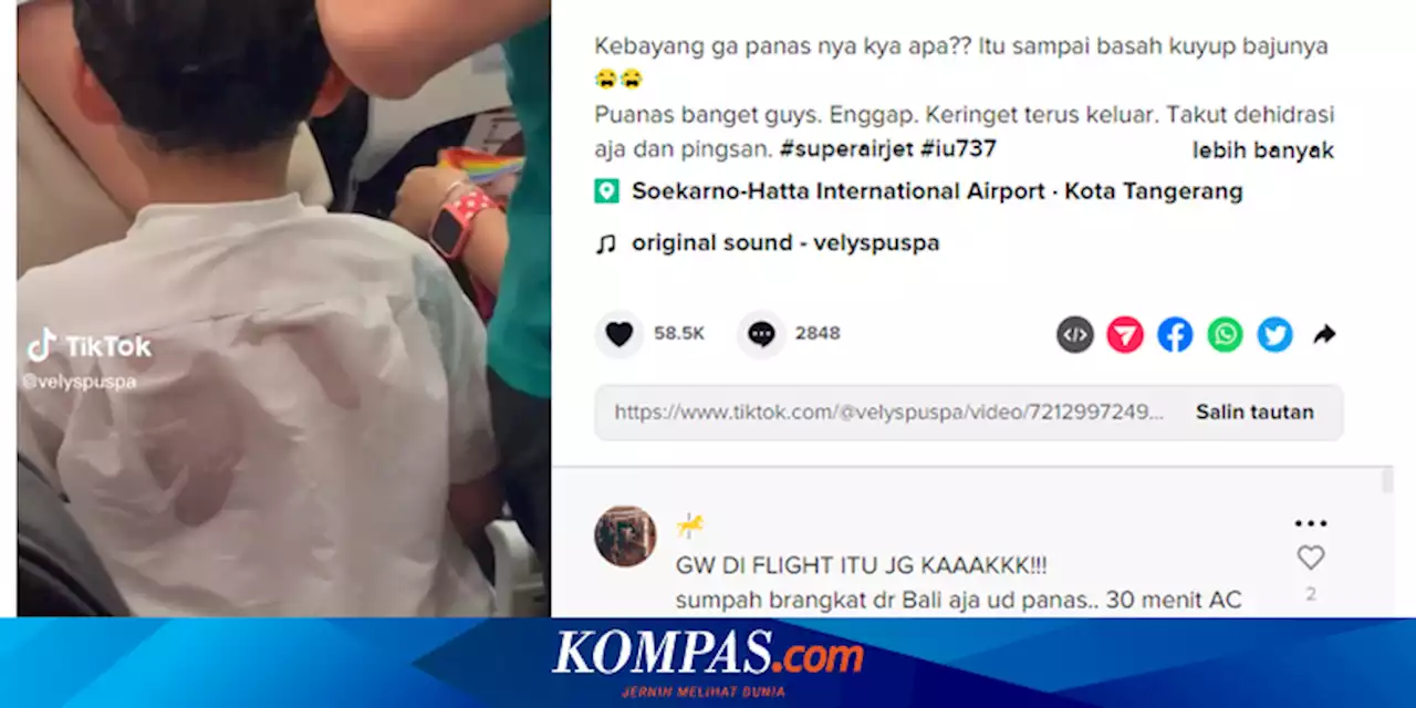 Viral Penumpang Kepanasan Nyaris 2 Jam, Bos Super Air Jet Minta Maaf