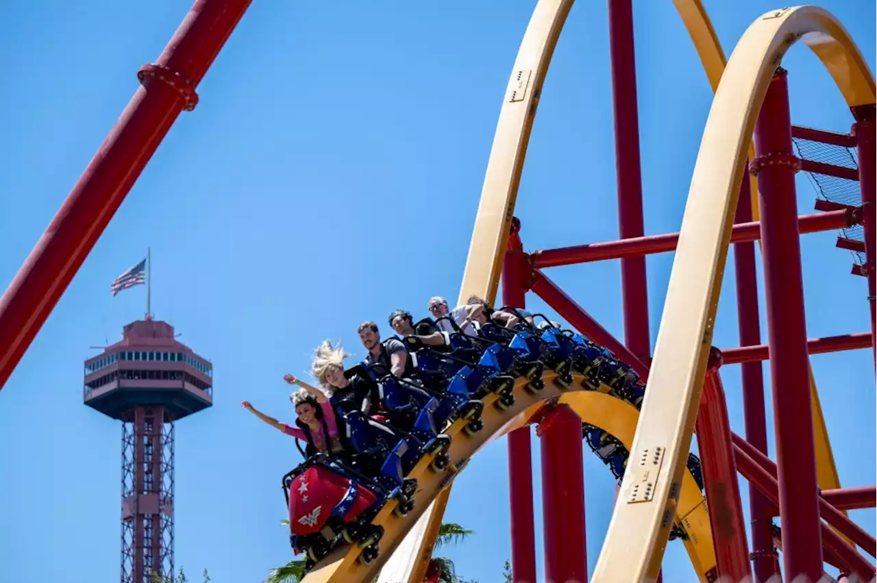 Six Flags Magic Mountain closes again under threat of high winds, thunderstorms and flooding