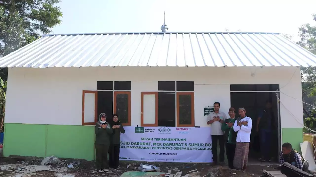 Jelang Ramadhan, LAZISNU Resmikan Bantuan Masjid di Cianjur Pasca Bencana Gempa