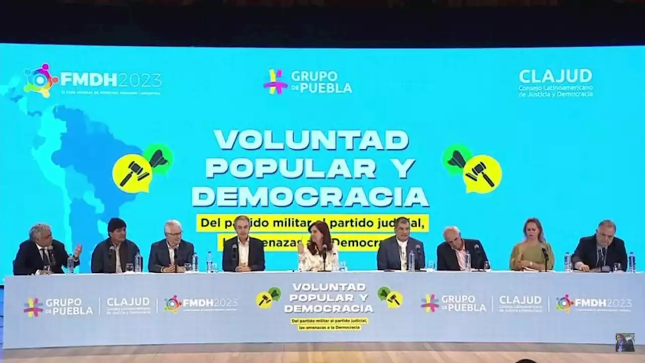 Cristina Kirchner ante el Grupo de Puebla: 'Debemos reconstruir el país porque una vez lo hicimos'