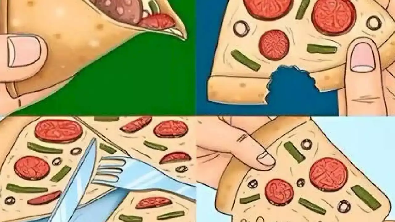 Test visual: cuál es tu edad mental según cómo comés la pizza