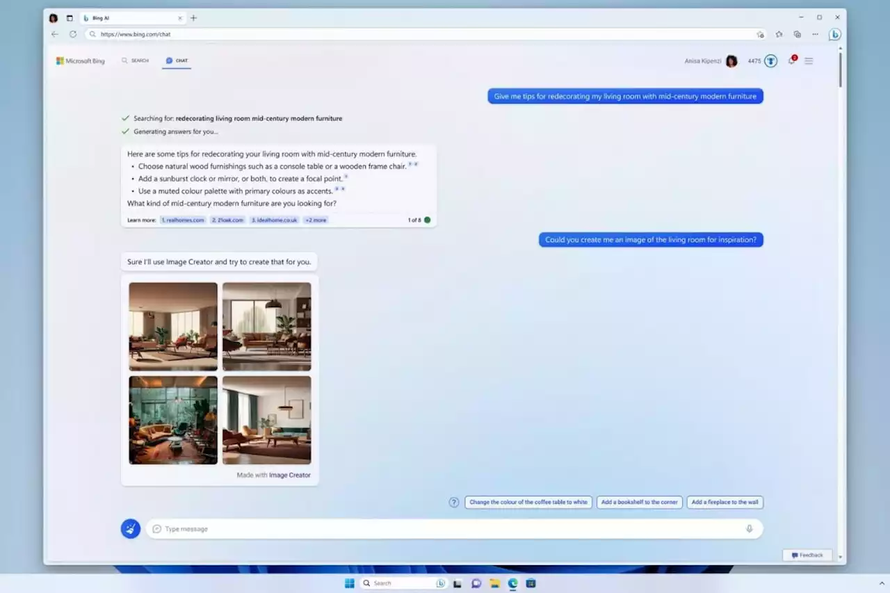 Microsoft adds AI image generation to Bing