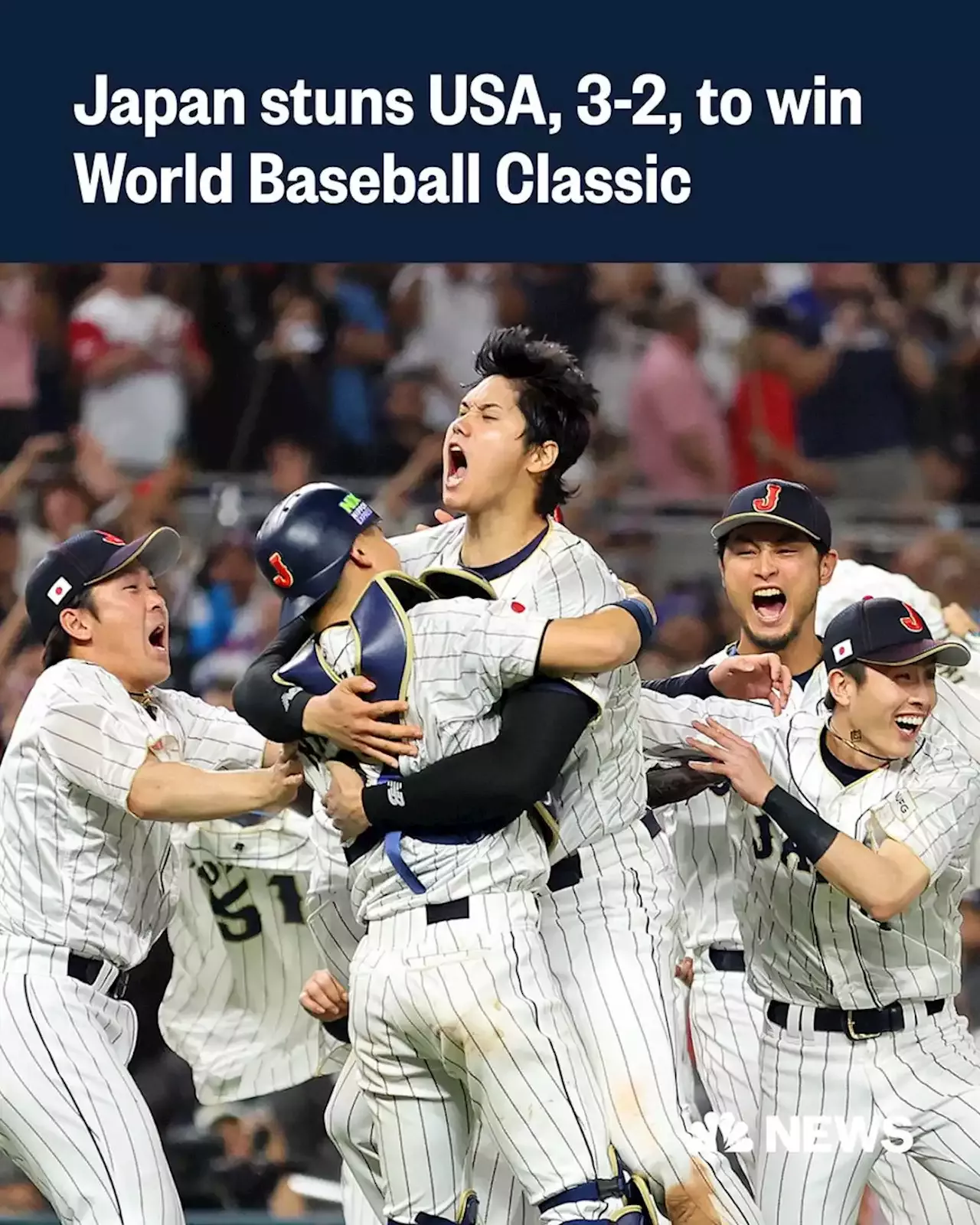 Japan stuns U.S. in dramatic final out to win the World Baseball Classic