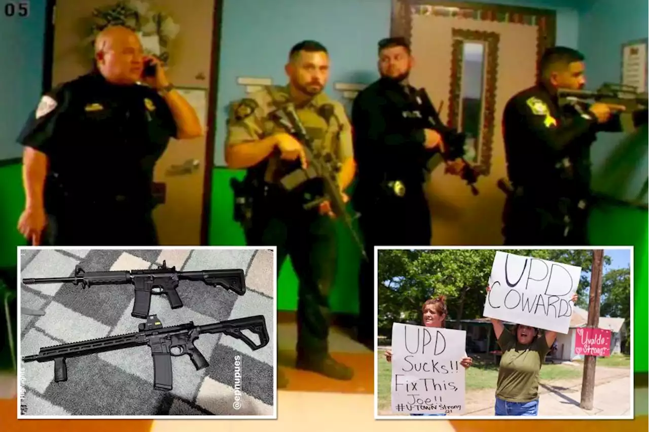 Uvalde cops admit they were too scared of school shooter’s AR-15 ‘battle rifle’