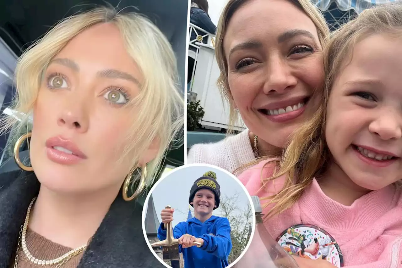 Hilary Duff, 35, stresses over gray hair after son Luca’s 11th birthday