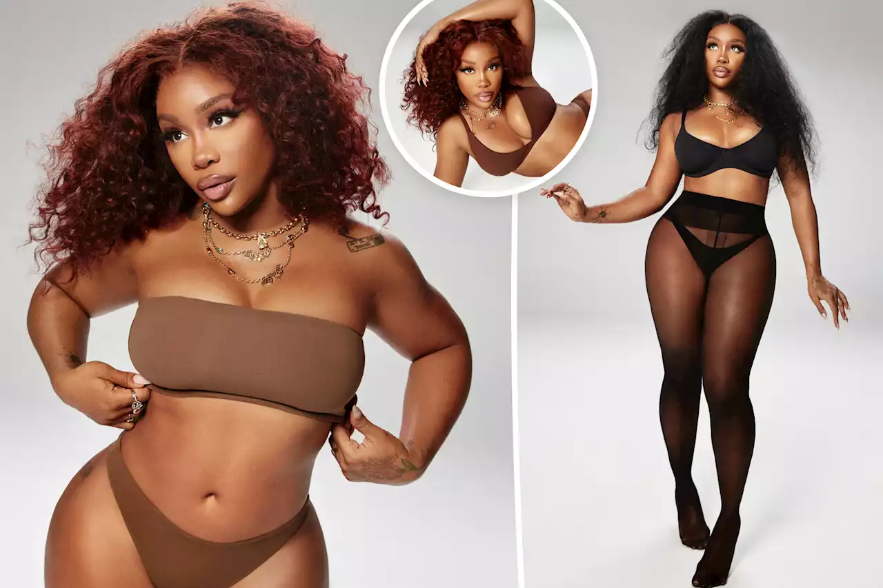 SZA strips down for Kim Kardashian’s latest Skims campaign