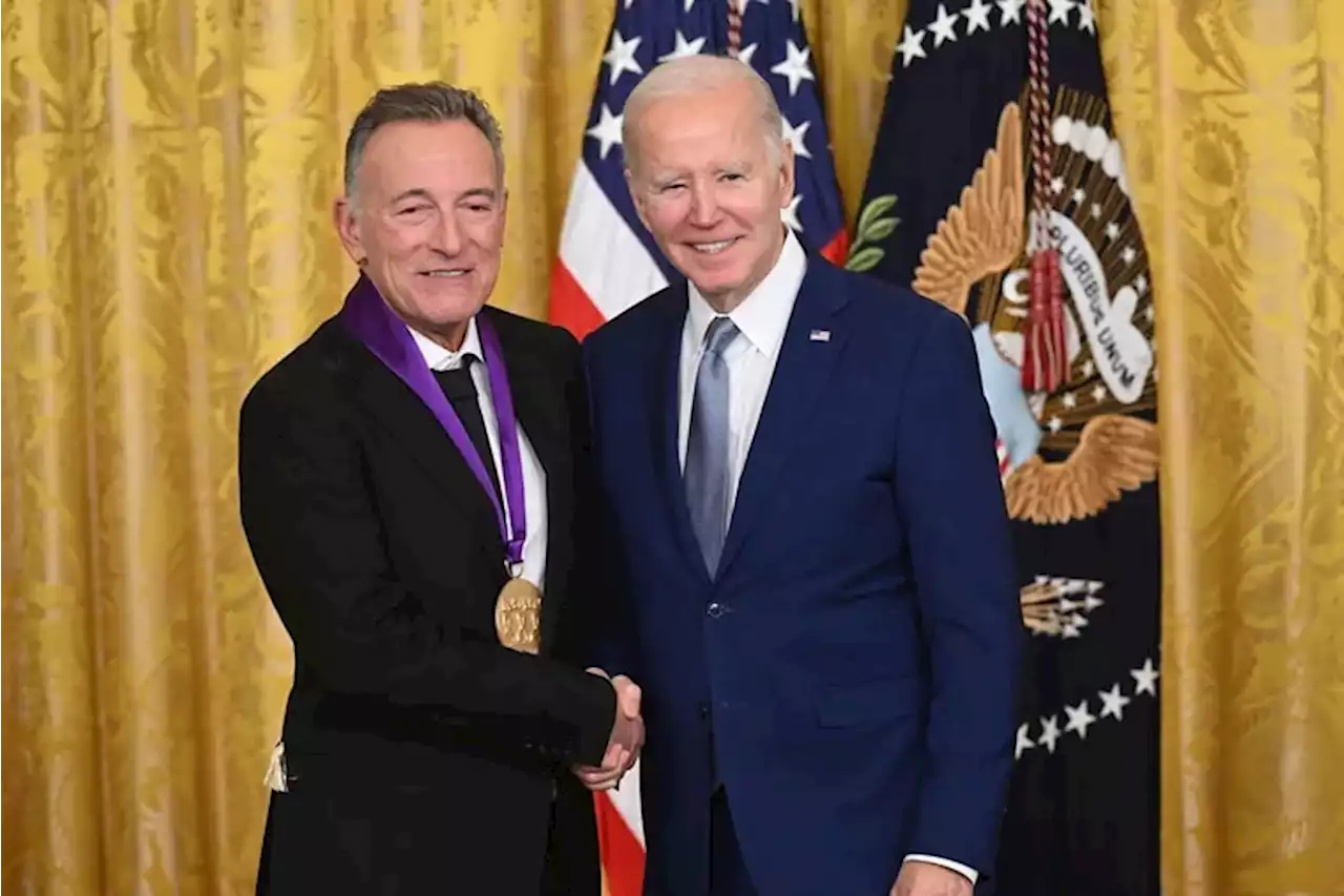 Bruce Springsteen receives Medal of Arts award from President Biden