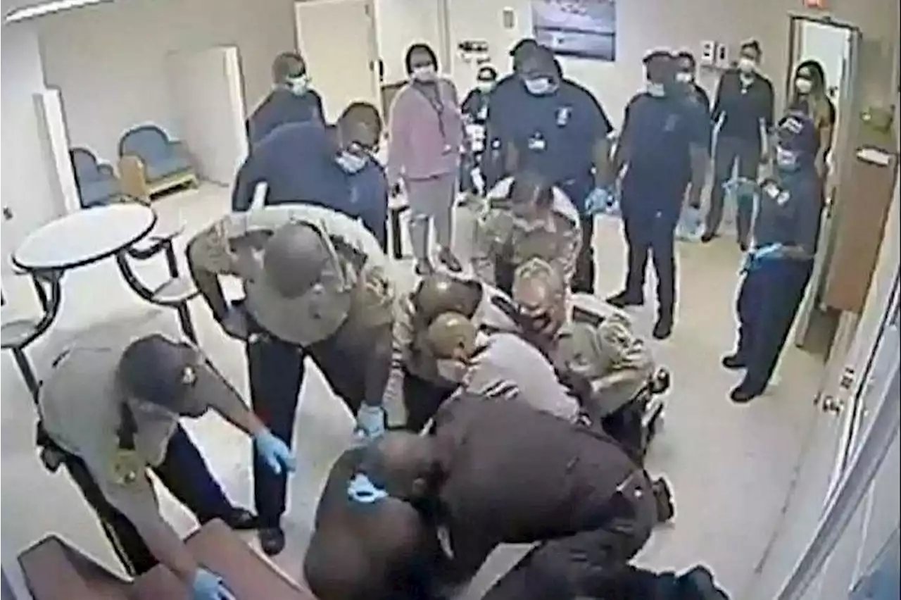 Video shows US sheriff deputies restraining Black man before he died at mental hospital