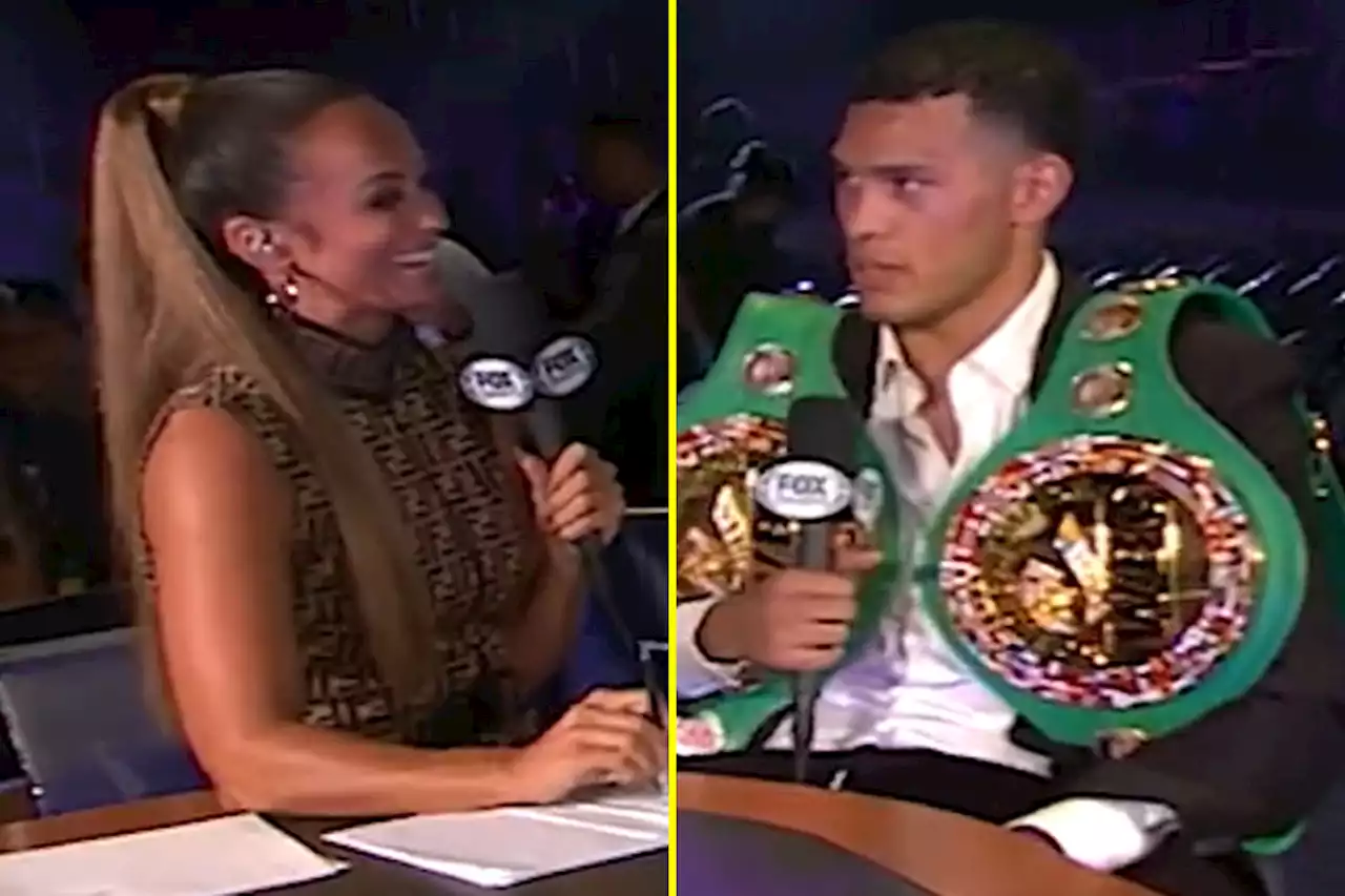 Kate Abdo had perfect response to awkward David Benavidez comment about women