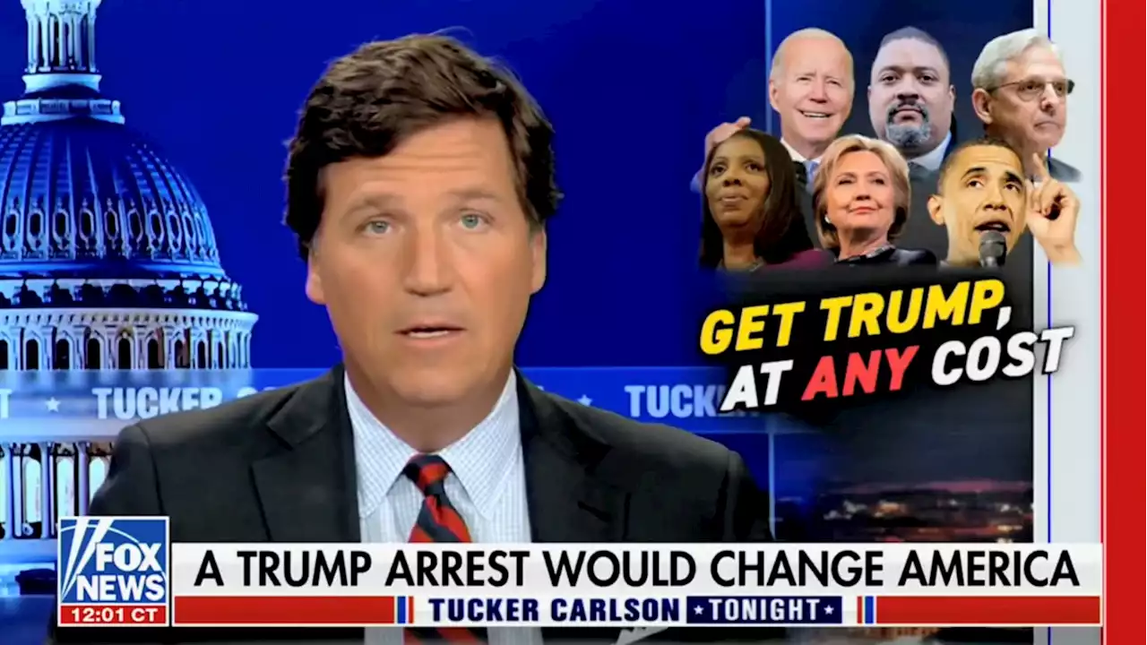 Tucker Carlson Begs Biden to Stop Trump Indictment