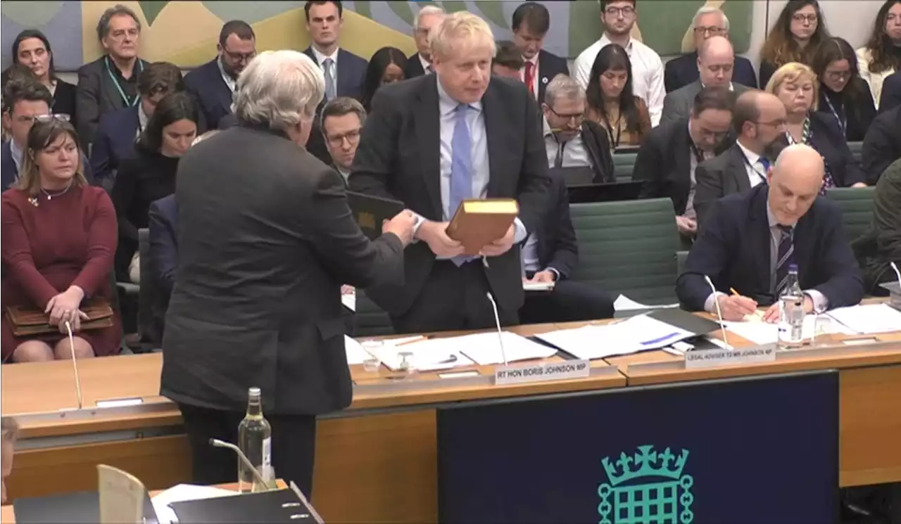 Boris Johnson tells inquiry 'you've found nothing' to prove he knew parties were against rules