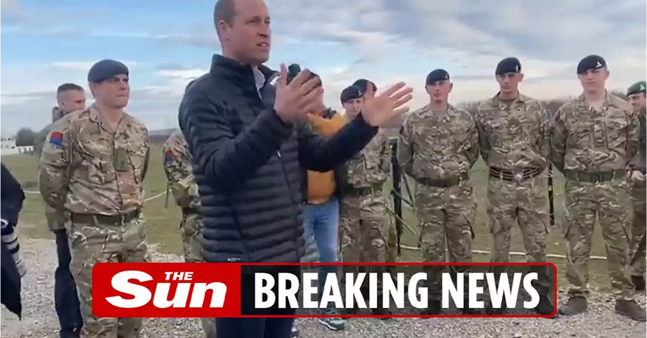 Wills visits Ukraine border to thank Brits helping defend against Putin