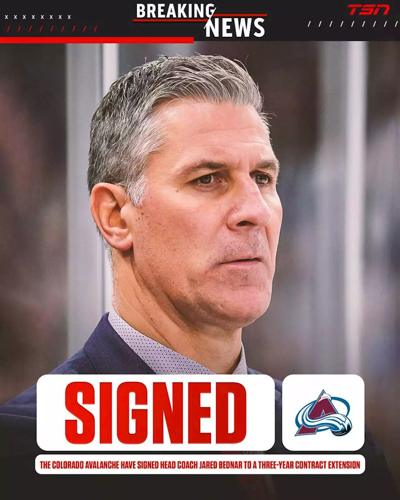 Colorado Avalanche sign head coach Jared Bednar to three-year extension | TSN