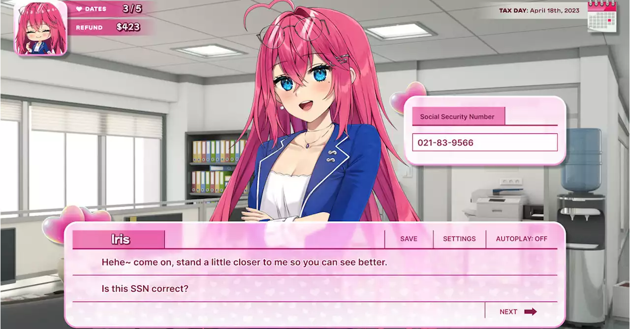 MSCHF made a free dating simulator that can prepare your federal taxes