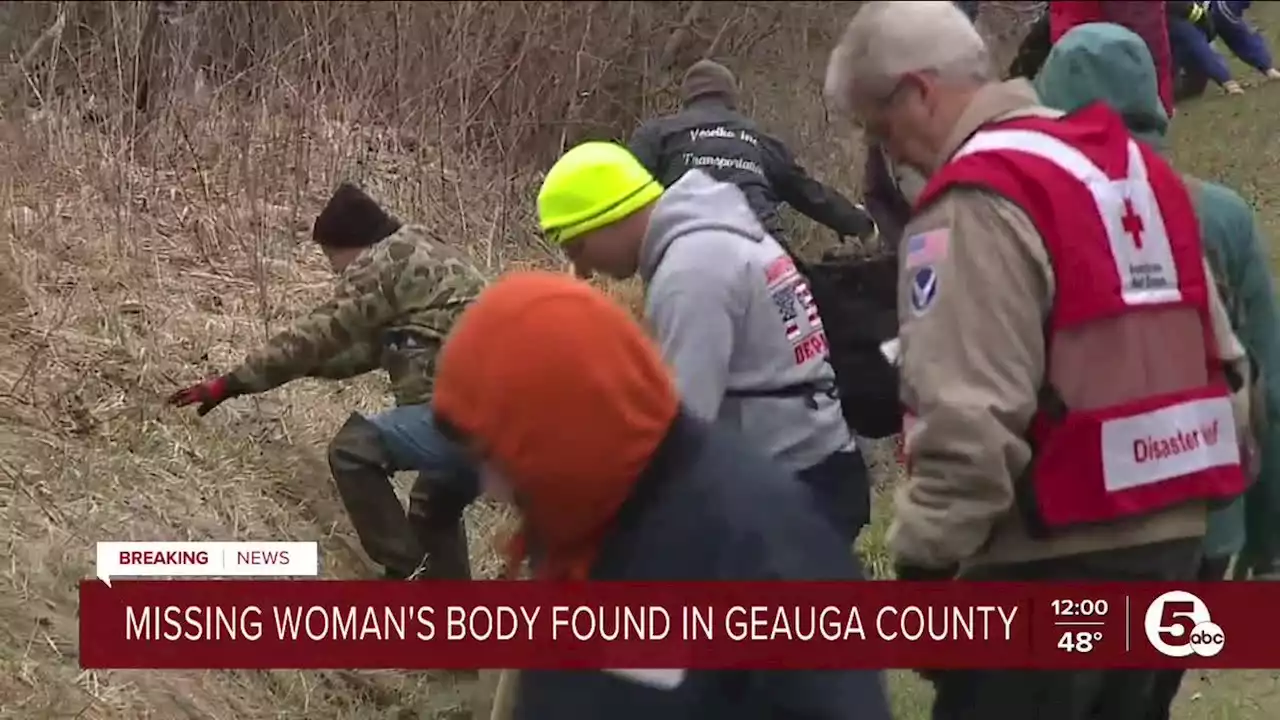 Sheriff says body found appears to be that of Geauga County woman missing since last week