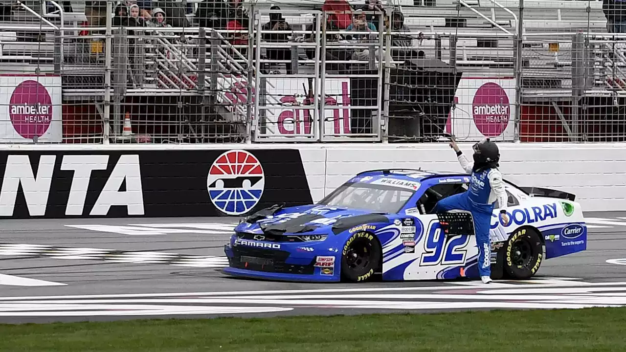 NASCAR suspends Xfinity Series driver who parked his car on the track in protest