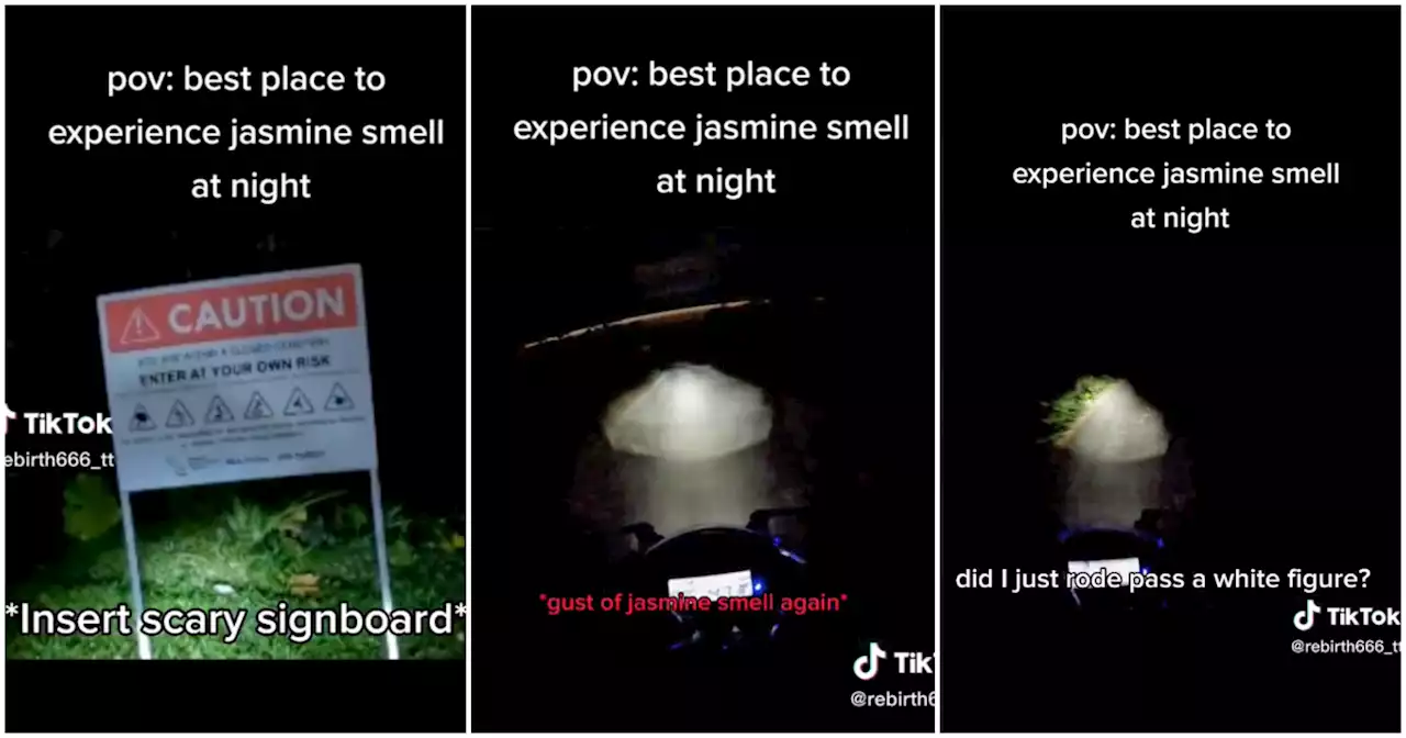 Brave Singapore motorcyclist challenges himself to ride through cemetery to ‘experience jasmine smell’ (Video)