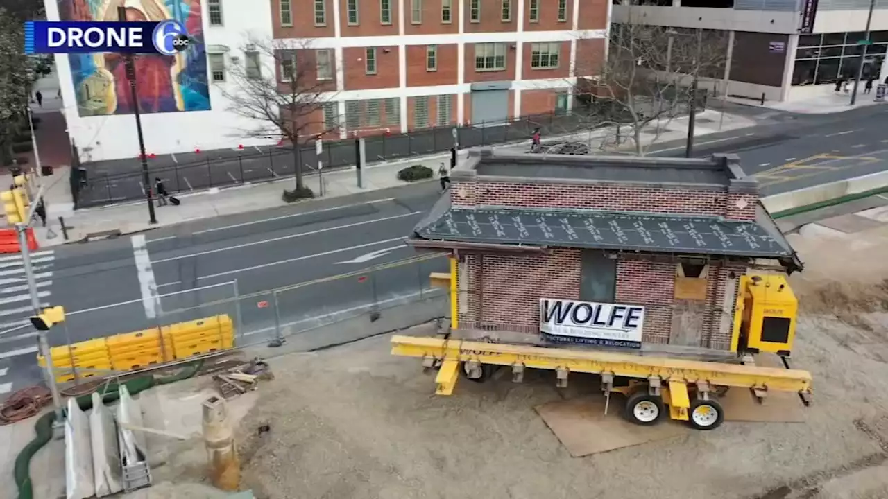 Historic Philadelphia gas station moves to new home in Fairmount Park