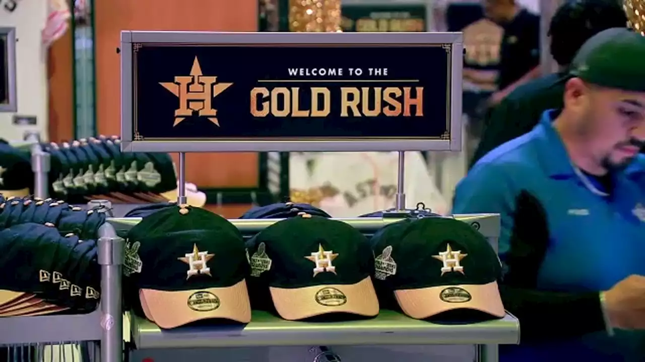 Fans line up to grab Astros' limited-edition Gold Rush gear honoring 2022 World Series champions