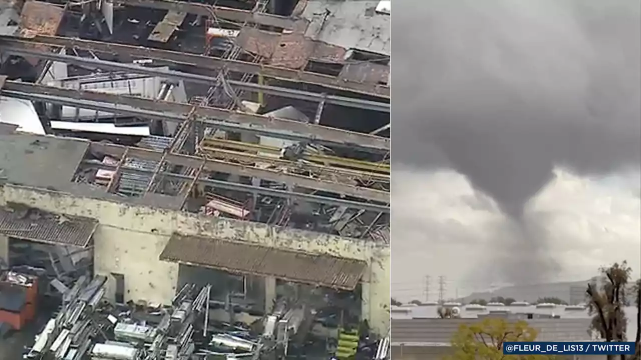 Tornado rips roofs off buildings in Los Angeles County, injures 1 person, officials confirm