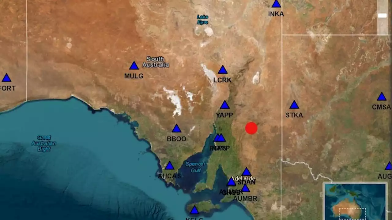 Earthquake recorded at Flinders Ranges in South Australia