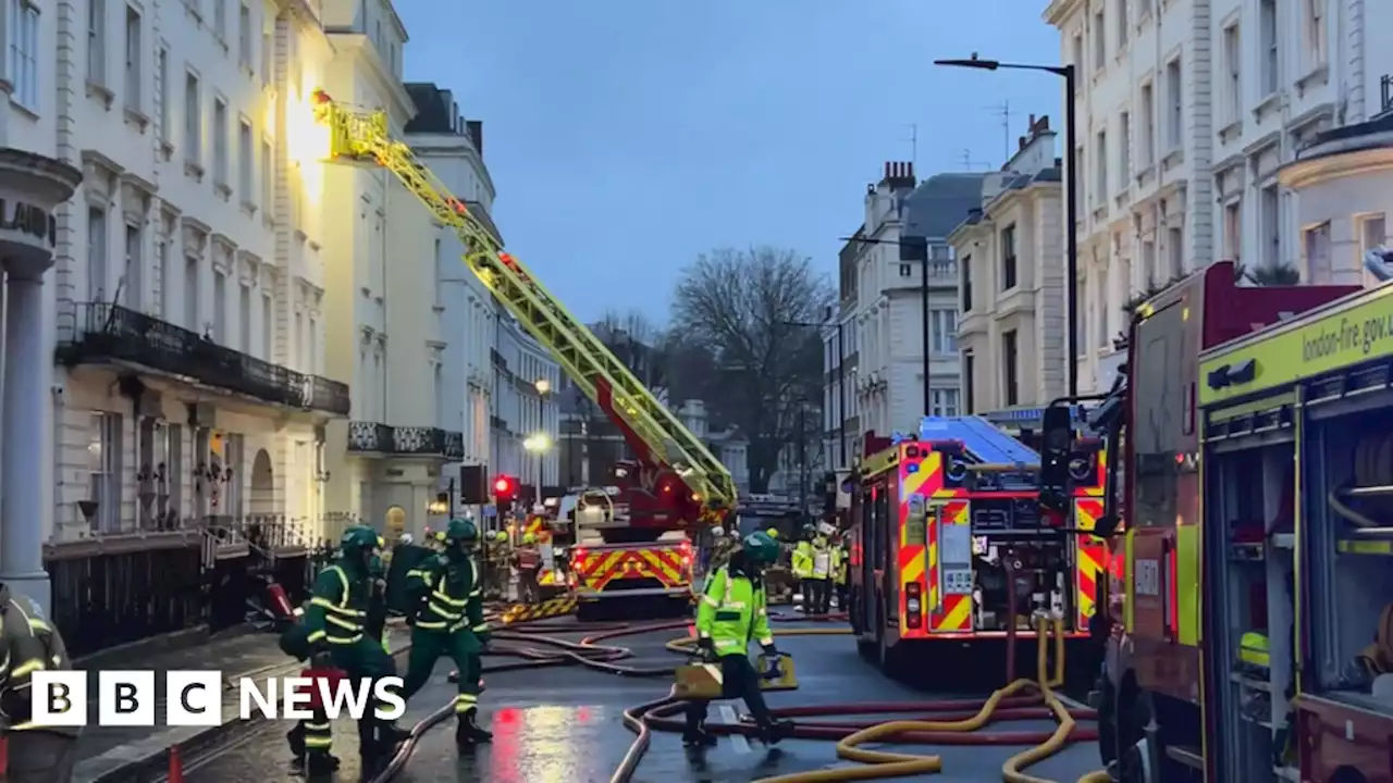 Paddington hotel fire: About 80 firefighters tackle blaze