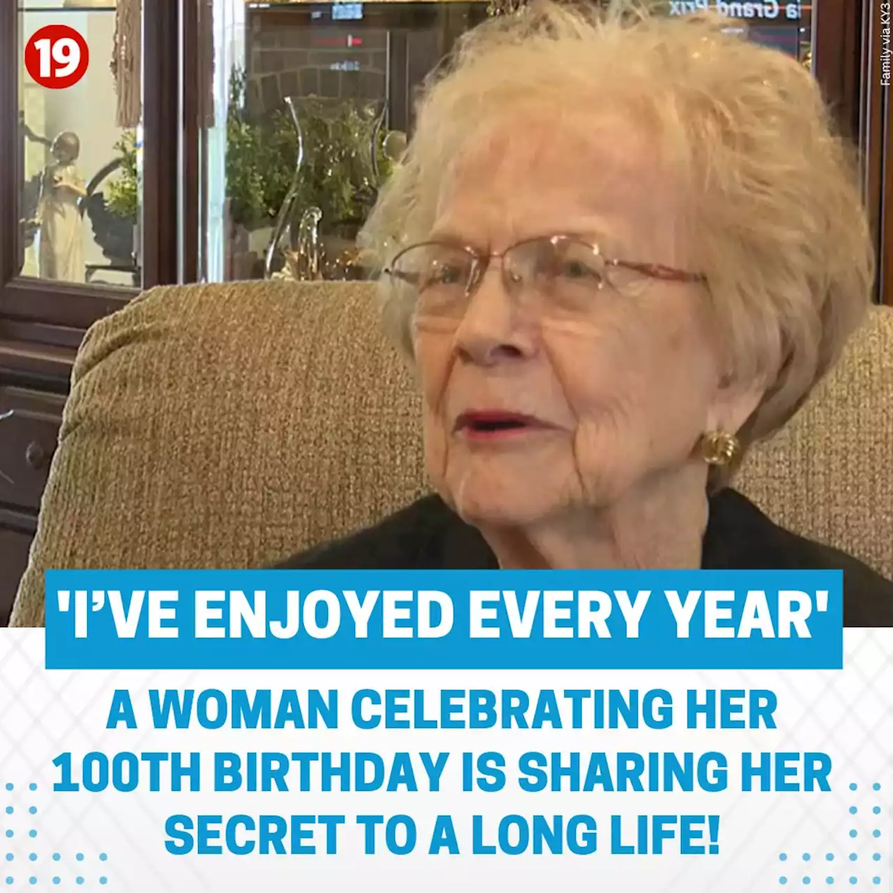 Woman celebrates her 100th birthday, shares her longevity secrets