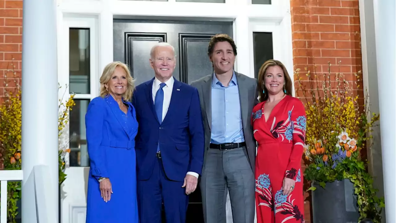 U.S. President Joe Biden touches down in Ottawa