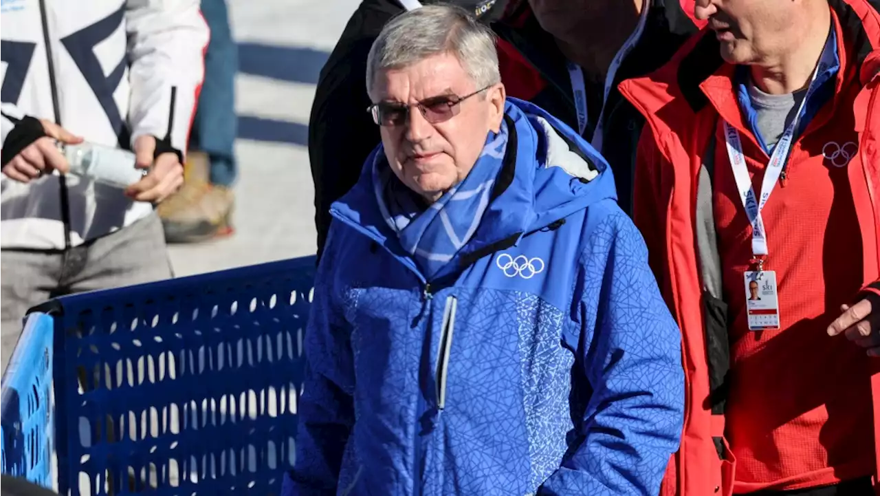 IOC president Thomas Bach defends Russia stance amid pro-Ukraine protest