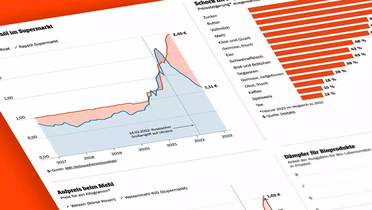 (S+) Anhaltend hohe Lebensmittelpreise: Zockt der Einzelhandel die Verbraucher ab?