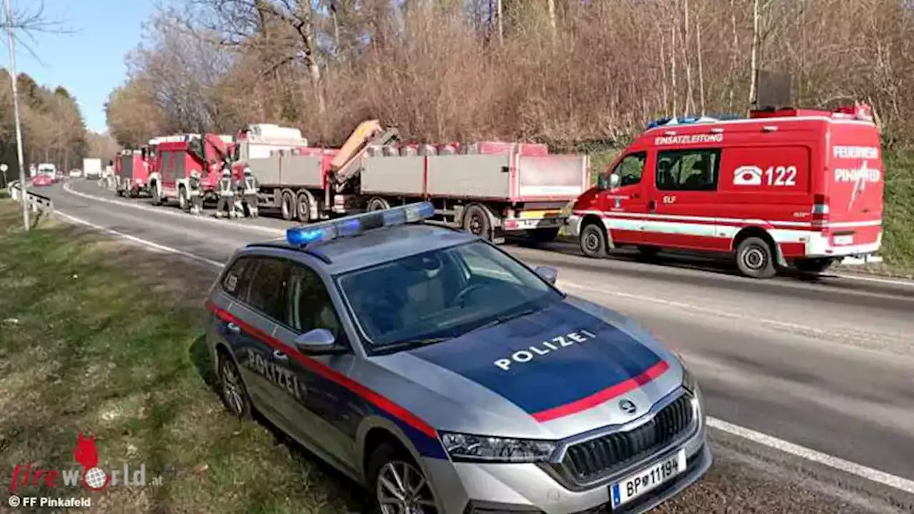 Bgld: Technisches Gebrechen an Lkw-Hängerzug in Pinkafeld