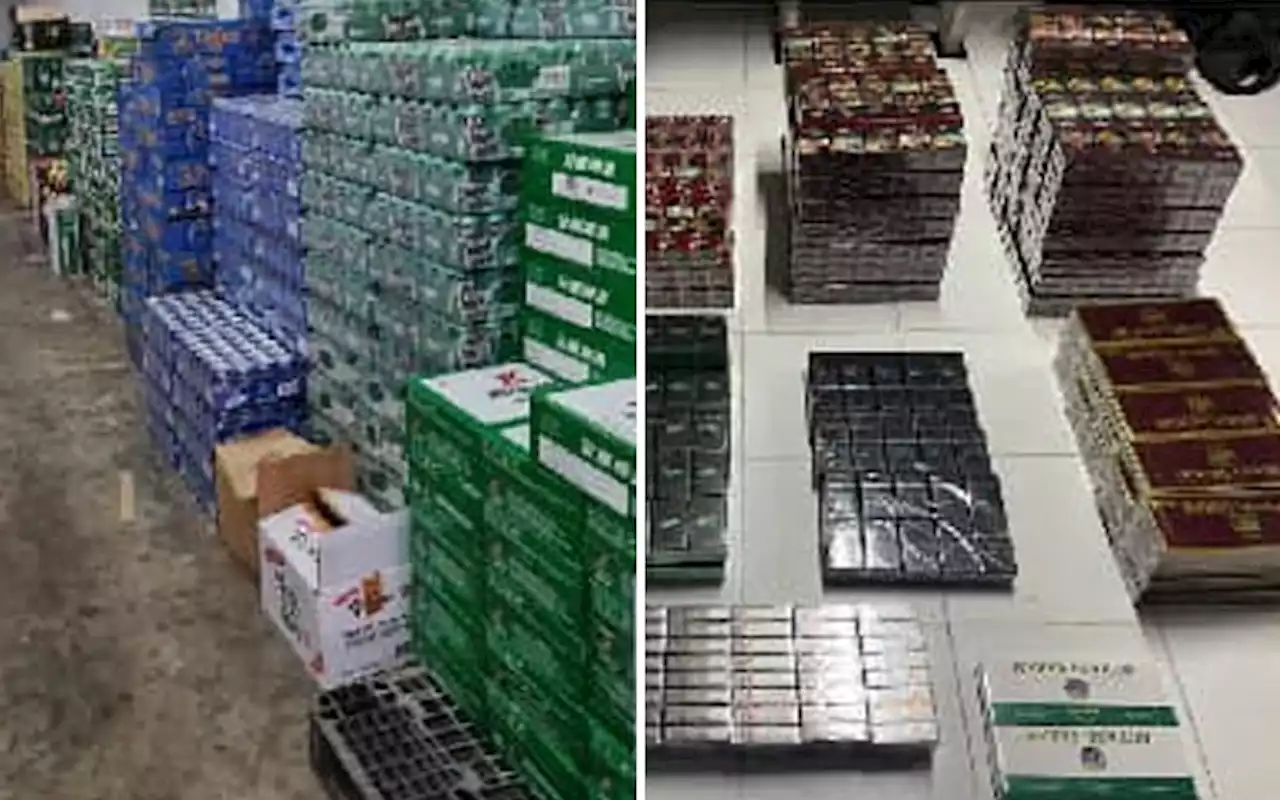 Cops seize over RM19mil worth of contraband alcohol, cigarettes