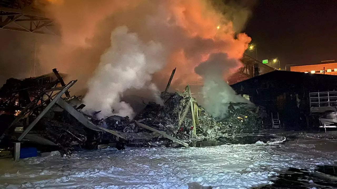 Seattle police probe massive marina fire that damaged 30 boats, risked spill of hazardous chemicals