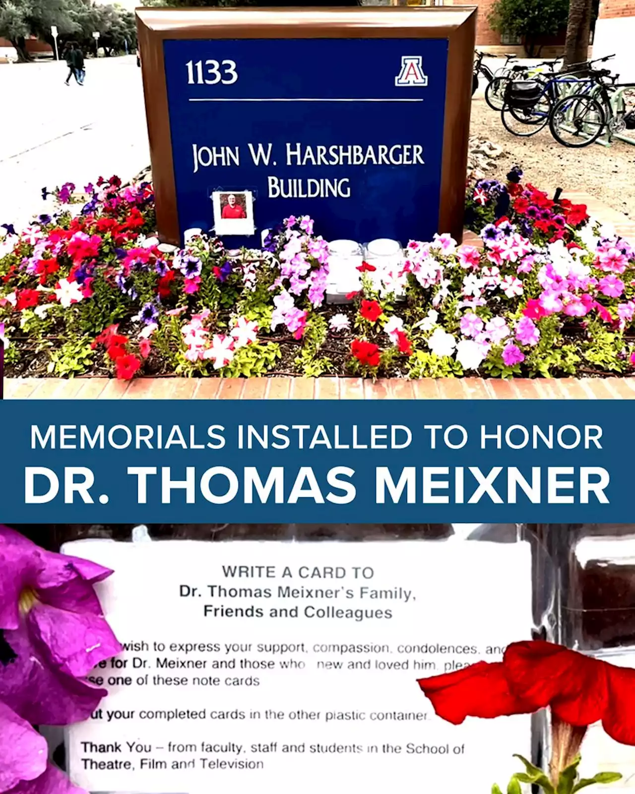 Rain gauge memorial installed at Holy Hope Cemetery in memory of late Dr. Thomas Meixner