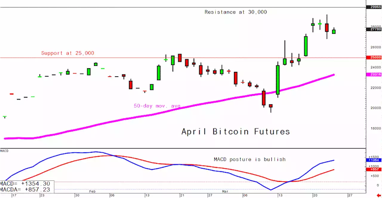Bitcoin Mar. 23 daily chart alert - Bulls still in control