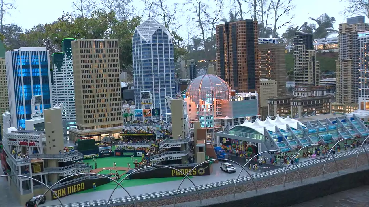 Legoland California Resort unveils lego model of Petco Park -