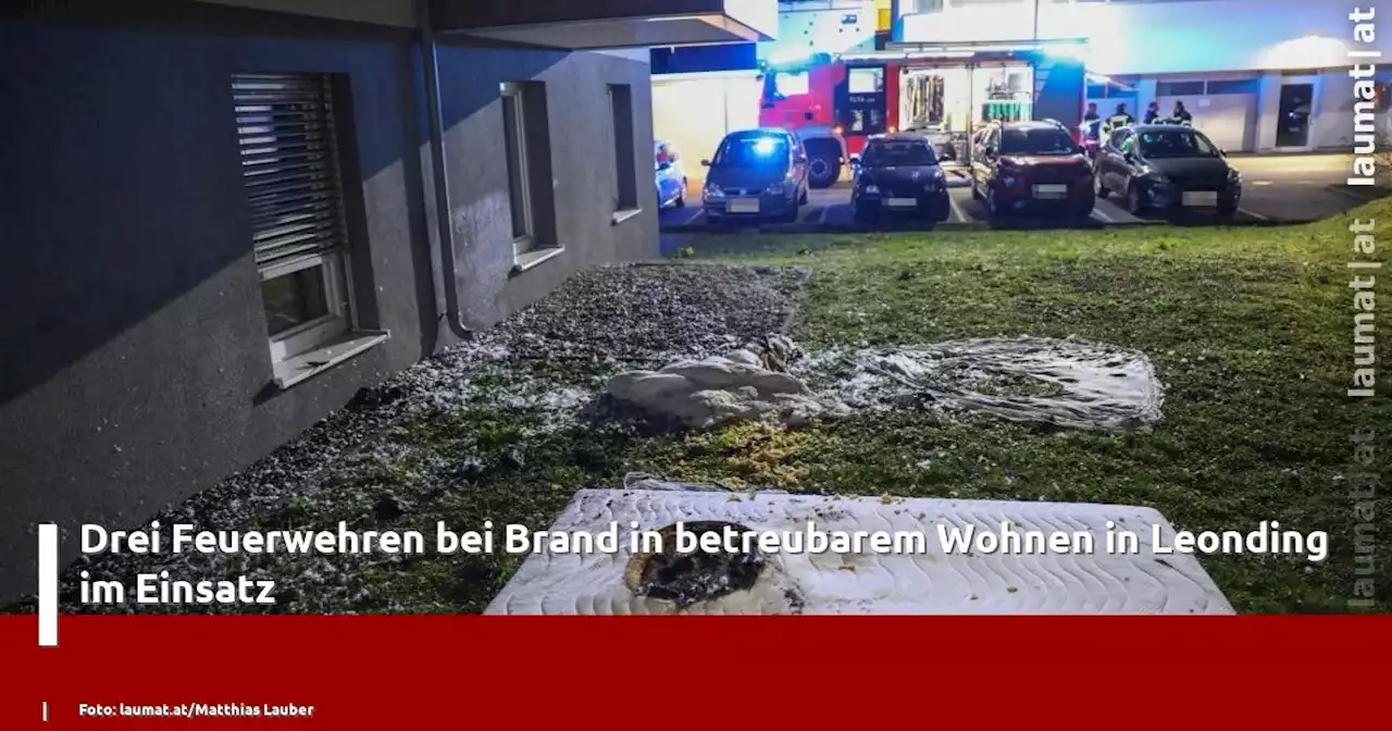 Drei Feuerwehren bei Brand in betreubarem Wohnen in Leonding im Einsatz | laumat|at