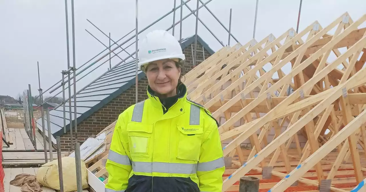 Lancashire mum swaps 'glamorous' sales job to become builder in her 50s