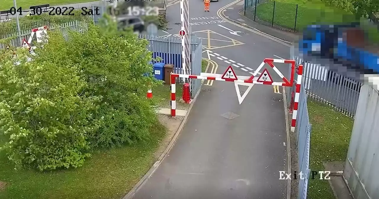 Man yelled 'send me the bill' as he dumped his waste outside recycling centre