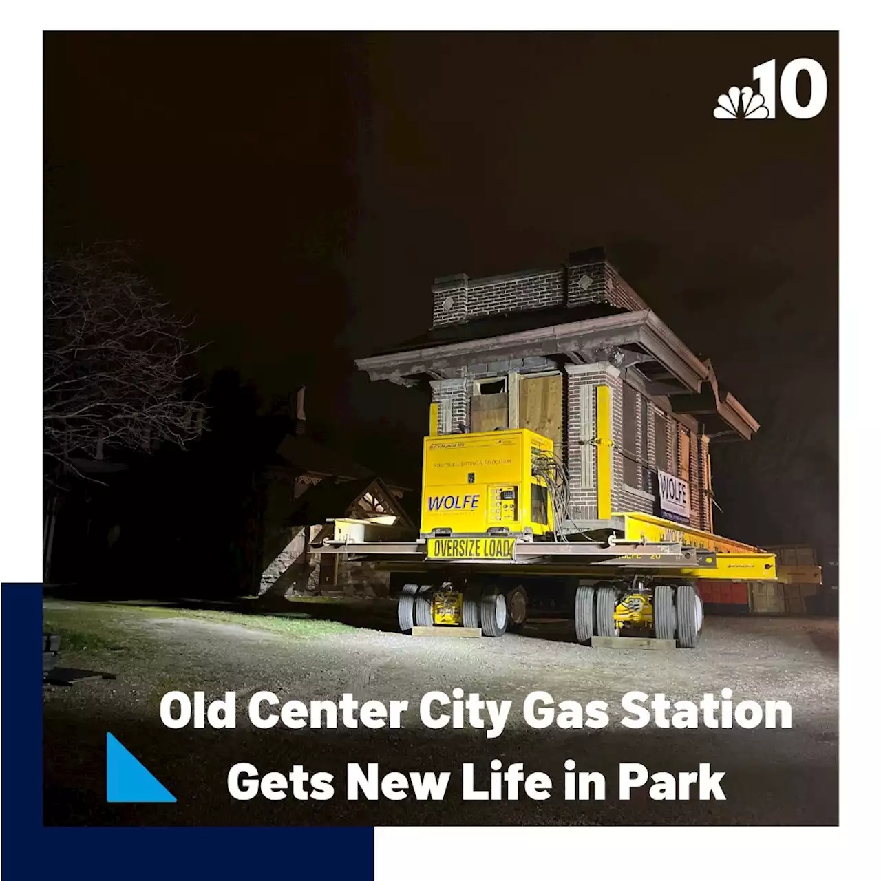 After Nearly 100 Years, Historic Gas Station Rolls Out of Center City