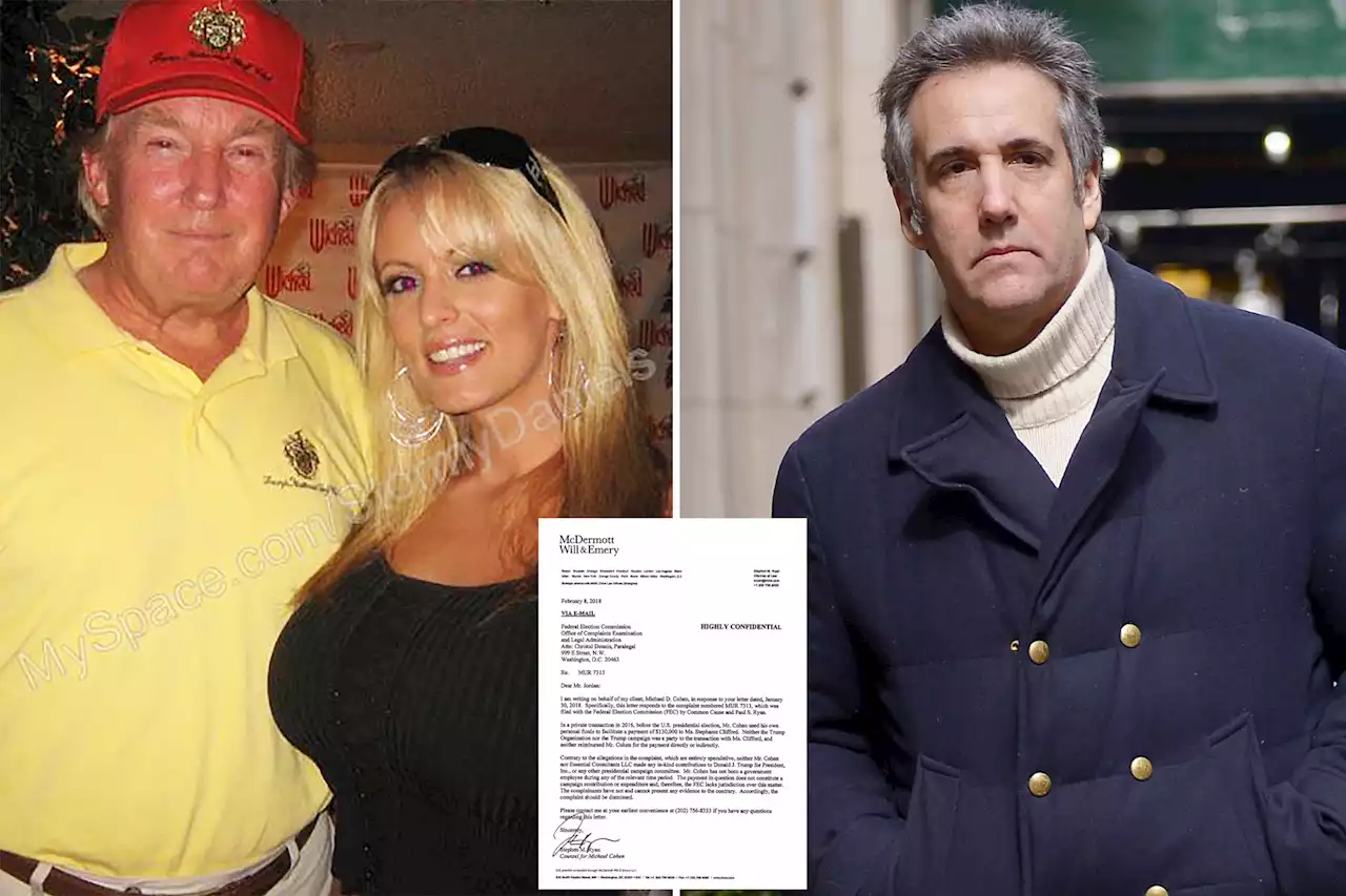 2018 letter shows Michael Cohen lying to feds about Stormy Daniels payment