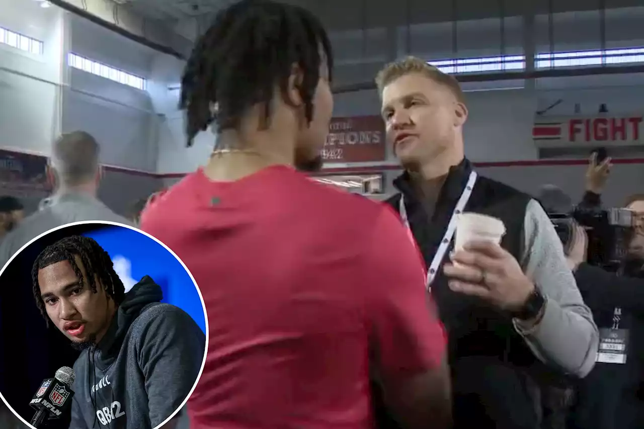 Panthers QB coach Josh McCown drops interesting quote to CJ Stroud at Ohio State pro day