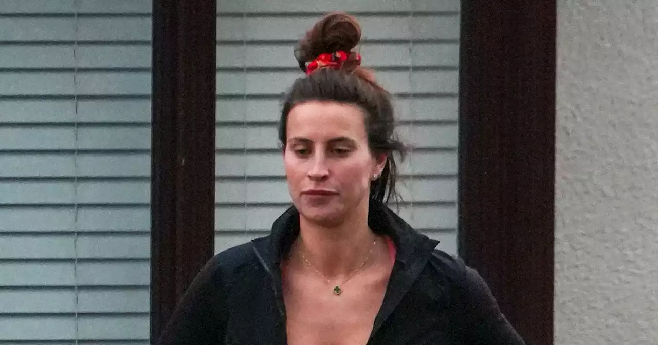 Make-up free Ferne McCann fails to put Crocs in sports mode as she goes to gym