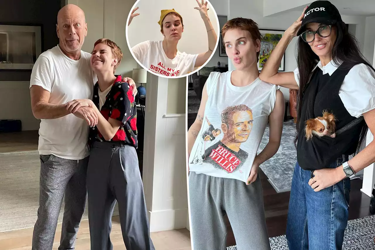 Bruce Willis, Demi Moore’s daughter Tallulah embraces ‘nepo baby’ status with shirt