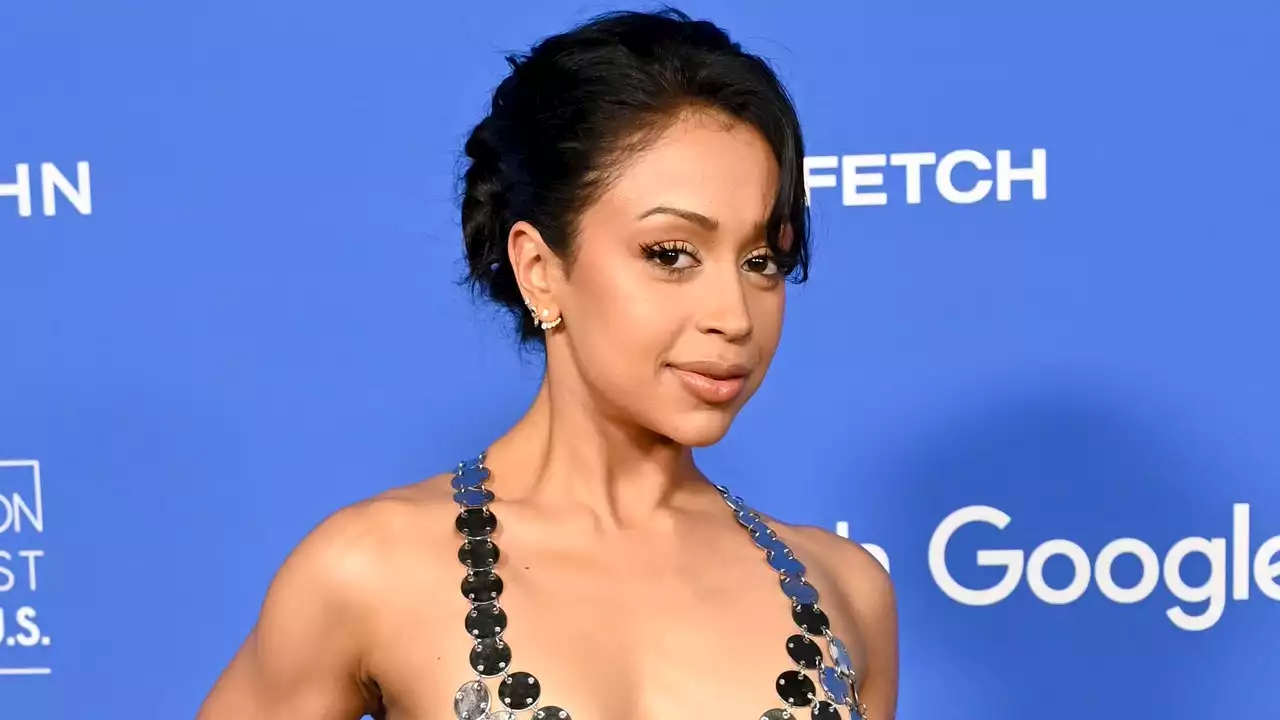 Liza Koshy Wore an Itty-Bitty See-Through Metal Dress