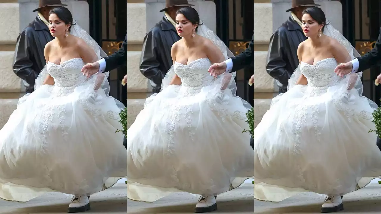 Selena Gomez Gets Married in Combat Boots for “OMITB”